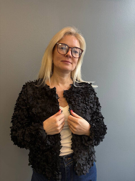 Īsā jaka - žakete, melna